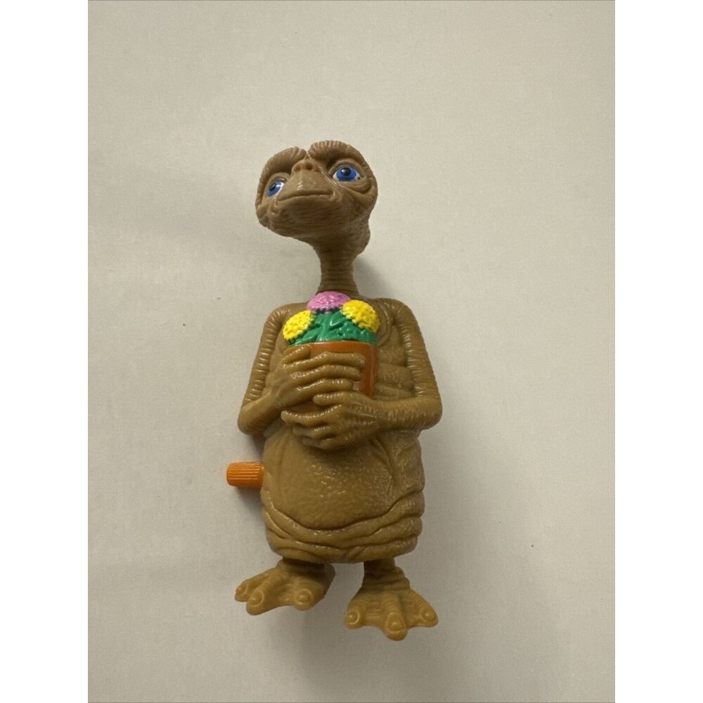 E.T. The Extra Terrestrial w flowers 3.5" inch Walking Toy J40